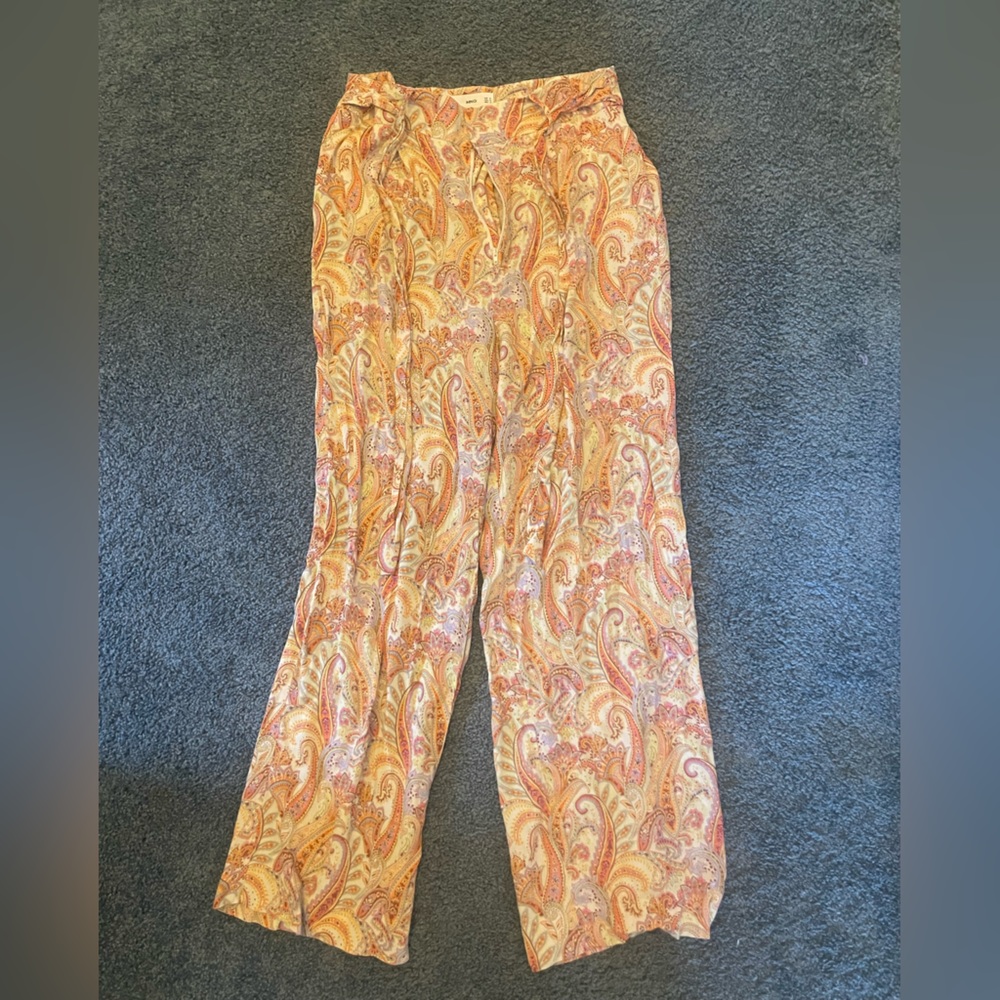 Floral Print Flowy Pants
